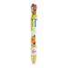 BAILANku 6-in-1 Multicolor Ballpoint Pen 6 Color Ballpoint Push Type Pen 0.5 MM Multicolor Ballpoint Pen Retractable Ballpoint Pens for Office School Supplies Students Children Gift