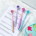 Back to School Supplies! LSLJS Bling Ballpoint Pen with Big Diamond 1.0 mm Black Ink Retractable Gel Pen Crystal Design Ballpoint Pen Students Stationery Gifts for Kids Girls