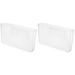 2pcs Wall Mounted Pen Holder Desktop Pencil Case Plastic Makeup Brush Holder Pen Container