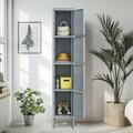 M optimized 66 Metal Lockers with Doors Locking Employees Storage Locker Cabinet Tall Storage Cabinet for Home Office School Garage Gym Living Room