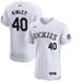 Tyler Kinley Men's Nike White Colorado Rockies Home Elite Custom Jersey