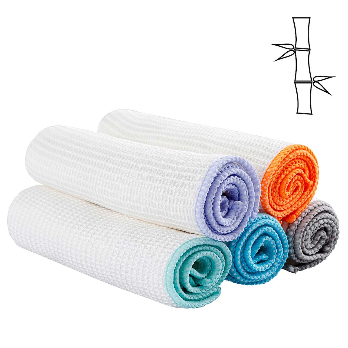 Muxel Bambusviskose Putztuch Reinigungstuch Spültuch und Allzwecktuch die saugstarke Alternative zu Mikrofaser Hochglanz und Sauberkeit im ganzen Haus 5 Image