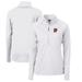 Women's Cutter & Buck White Portland Sea Dogs Adapt Eco Knit Stretch Recycled Half-Zip Top
