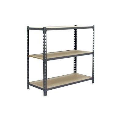 SimonRack Maderclick schraubenloses Metallregal 3 Böden. Farbe grau/holz 900x1000x500 mm Image