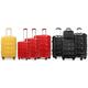 Lightweight Suitcases with TSA Locks, Black,One of Each,Four