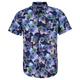 Men's Blue Tim Snap Floral Shirt - Navy Medium Lords of Harlech