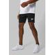 Mens Black Man Active Performance Training Dept 5inch Shorts, Black