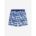 Soli Swim Boys Shark Swim Shorts (upf50+) In Blue Size 8 Yrs