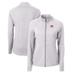 Women's Cutter & Buck Heather Gray Bethune-Cookman Wildcats Adapt Eco Knit Recycled Full-Zip Jacket