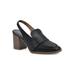 Women's Vocality Slingback by White Mountain in Black Smooth (Size 6 1/2 M)