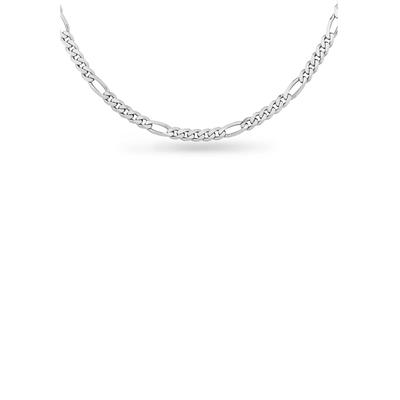 Kette ohne Anhänger FIRETTI "Schmuck Geschenk Silber 925 Halsschmuck Halskette Figarokette" Gr. 55, silber (silberfarben), Halsketten, Damen, 55, Silber 925 (Sterlingsilber), B: 5,3mm, Made in Germany, B:5,3mm Image
