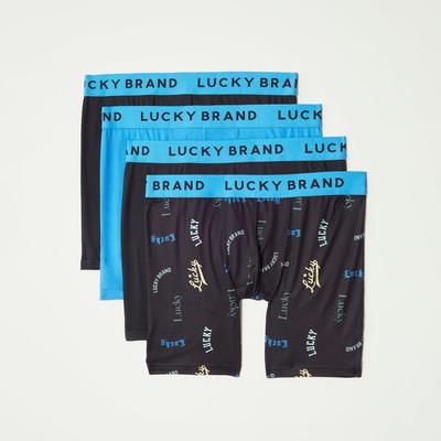 Lucky Brand 4Pk Essential Soft Boxer Brief - Men's Accessories Underwear Boxers Briefs, Size M