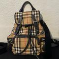 Burberry Bags | Burberry Vintage Check Small Rucksack Backpack Antique Yellow | Color: Yellow | Size: Os