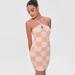 Zara Dresses | Asos Pink And Orange Checkered Halter Mini Dress | Color: Orange/Pink | Size: M