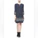 Burberry Dresses | Burberry Brit Silk Sz 12 Leila Navy Bandana Drop-Waist Shirtdress | Color: Black | Size: 12