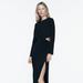 Zara Dresses | Cut Out Crepe Dress | Color: Black | Size: M