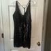 Free People Dresses | Free People Intimately Sequin Dress | Color: Black/Silver | Size: L