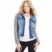 Jessica Simpson Jackets & Coats | $89 Jessica Simpson Pixie Contrast Liberty Blue Denim 2016 Collection Jacket | Color: Black/Blue | Size: L