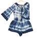 American Eagle Outfitters Pants & Jumpsuits | American Eagle Outfitters Blue Tie Dye Romper, Size L | Color: Blue/White | Size: L