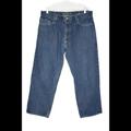 Levi's Jeans | Levis 569 Mens Jeans Blue Denim Loose Fit Wide Leg Zip Mid Rise Pockets Sz 38 | Color: Blue | Size: 38