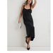 Madewell Dresses | Madewell Square-Neck Midi Dress True Black Size 4 | Color: Black | Size: 4