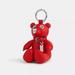 Coach Accessories | Coach Red Leather Bear Bag Charm | Color: Red/Silver | Size: Os