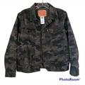 Levi's Jackets & Coats | Levi’s Camo Trucker Jacket Youth Size Large Pockets Button Down Cotton Comfort | Color: Green | Size: Lb