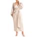 Plus Size Women's Satin Puff Sleeve Pleated Dress by ELOQUII in Light Tan (Size 16)