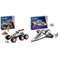 LEGO City Weltraum-Rover mit Außerirdischen & City Raumschiff, Weltraum-Spielzeug mit Space Shuttle für Kinder zum Bauen, Jungen und Mädchen ab 6 Jahren, Set mit Astronaut-Figur 60430