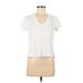 Haven Well Within Short Sleeve T-Shirt: Ivory Tops - Women's Size Medium