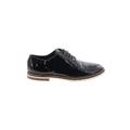 AGL Flats: Oxford Chunky Heel Casual Black Solid Shoes - Women's Size 37 - Round Toe