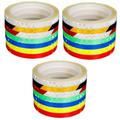 Yardwe 21 Pcs Reflective Tape for Bicycles Bobbin Holder Fly Tying Reflective Sticker Tape Durable Reflective Tape The Tape Trampoline for Toddlers Dead Bike Reflective Stickers