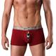 CBLdF Men'S Underwear 4pcs Boxer Men Underwear Fashion Mens Boxers & Briefs Funny Underpants Men's Panties Pouch Bulge Shorts For Men Gift-wine Red Bear-l