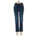 CALVIN KLEIN JEANS Jeans - Mid/Reg Rise Straight Leg Boyfriend: Blue Bottoms - Women's Size 4 - Dark Wash