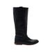 FRYE Boots: Black Print Shoes - Women's Size 8 1/2 - Round Toe