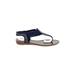 Pierre Dumas Sandals: Blue Shoes - Women's Size 6 - Open Toe