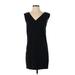 MNG Casual Dress - Mini: Black Solid Dresses - Women's Size 4