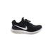 Nike Sneakers: Black Color Block Shoes - Women's Size 6 1/2 - Round Toe
