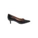 Franco Sarto Heels: Pumps Kitten Heel Classic Black Solid Shoes - Women's Size 8 - Pointed Toe