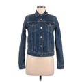 Levi's Denim Jacket: Short Blue Print Jackets & Outerwear - Women's Size Small