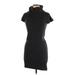 City Triangles Casual Dress - Sweater Dress: Black Dresses - Women's Size Medium