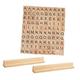 ibasenice 2 Sets Spelling Words in English Puzzles for Kids Children Educational Toy Kids Puzzle Children Education Toy Children’s Toys Kids Letter Learn Blocks Wooden Around Parent-child