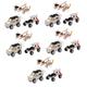 ibasenice 15 Pcs Diy Car Glide Plane Toy Stem Learning Toy Flying Toys for Kids Woodsy Decor Electronics Kit Kids Toys Car for Kids Models Small Production Wooden Natural Pupils