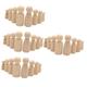 Amosfun 200 Pcs Unfinished Wood Dolls Handmade Peg Dolls Diy Drawing Wood Doll Kids Playset Decorative Doll Bodies Diy Wooden Doll Bamboo Child Painted Little Wooden Man