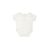 Kissy Kissy Short Sleeve Onesie: Ivory Print Bottoms - Size 0-3 Month