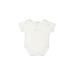 Kissy Kissy Short Sleeve Onesie: Ivory Print Bottoms - Size 0-3 Month