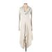 Neiman Marcus Casual Dress - Sweater Dress: Gray Marled Dresses - Women's Size Small