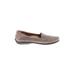 Natural Soul by Naturalizer Flats: Slip-on Stacked Heel Classic Gray Solid Shoes - Women's Size 8 - Almond Toe