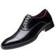 Classic Dress Shoes for Men, Oxford Patent Leather Business Men's Casual Shoes, Pointed Toe Black Dress Shoes Men, Tuxedo Dress Sneakers (Color : Black, Size : 6.5 UK)