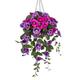 Briful Artificial Flowers Like Real Phalaenopsis Artificial Decorative Flowers Hanging Flower Basket